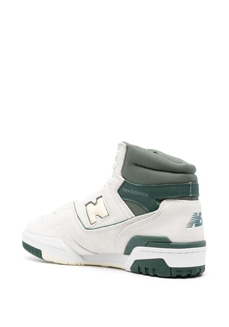 White and green 650 high-top sneakers - men NEW BALANCE | BB650RVGWHTGRY